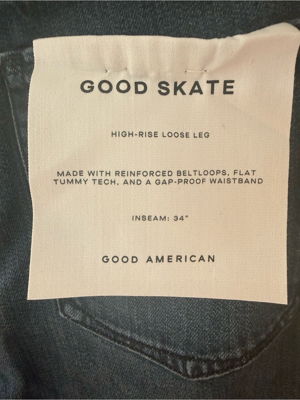 Good American “Good Skate” high-rise, wide leg jean. NWT. Size 4 - Picture 10 of 11